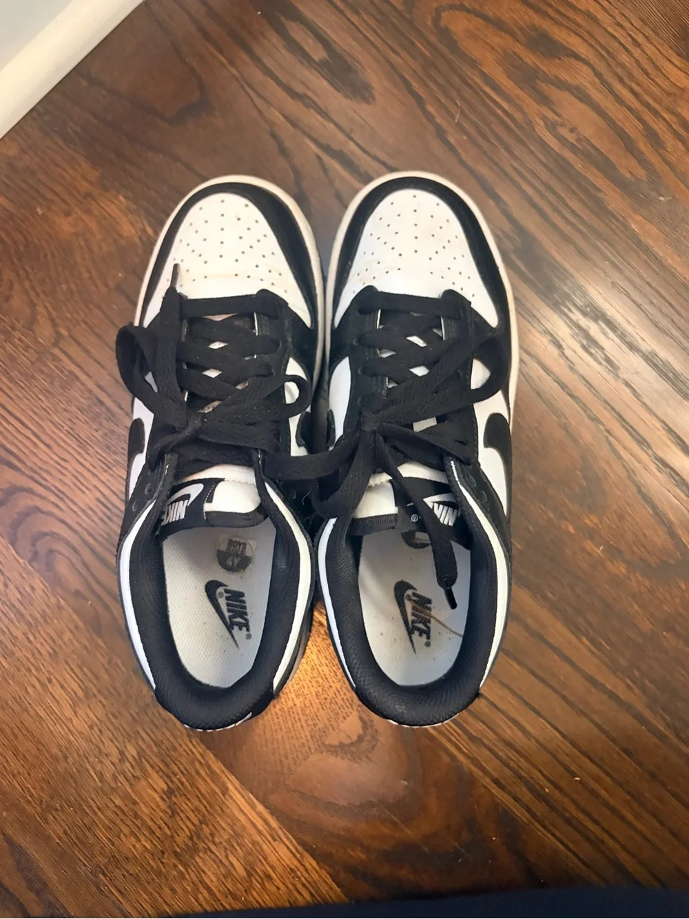 Nike Kids Black and White Low-Top Sneakers